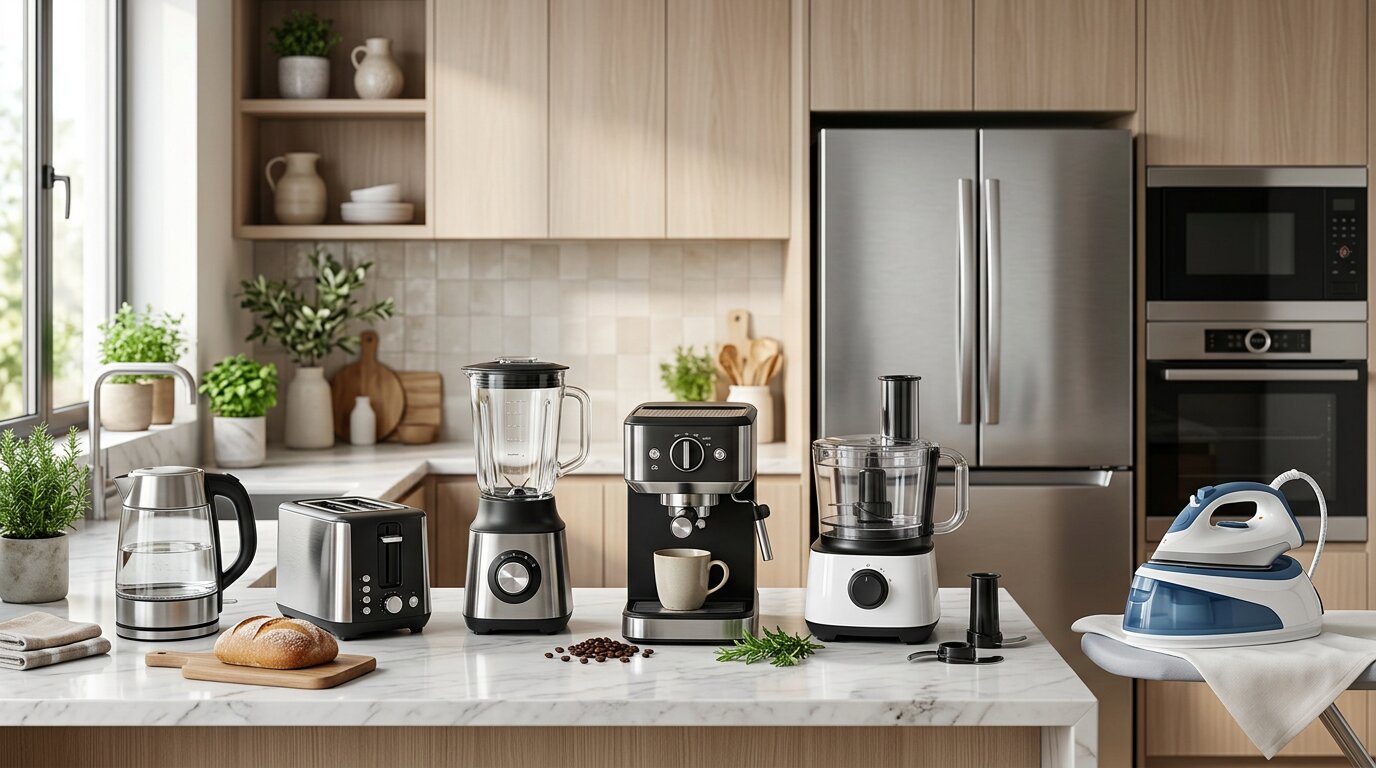 Electrical home appliances including kitchen and household equipment